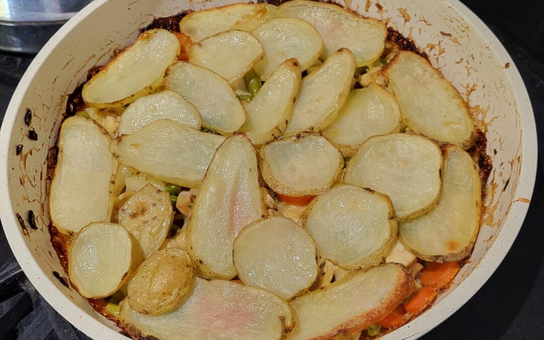 Crispy chicken pie
