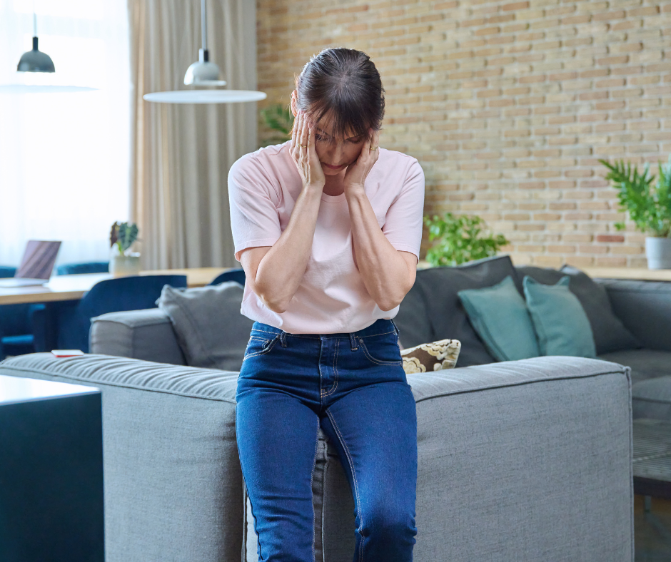 Unhappy woman